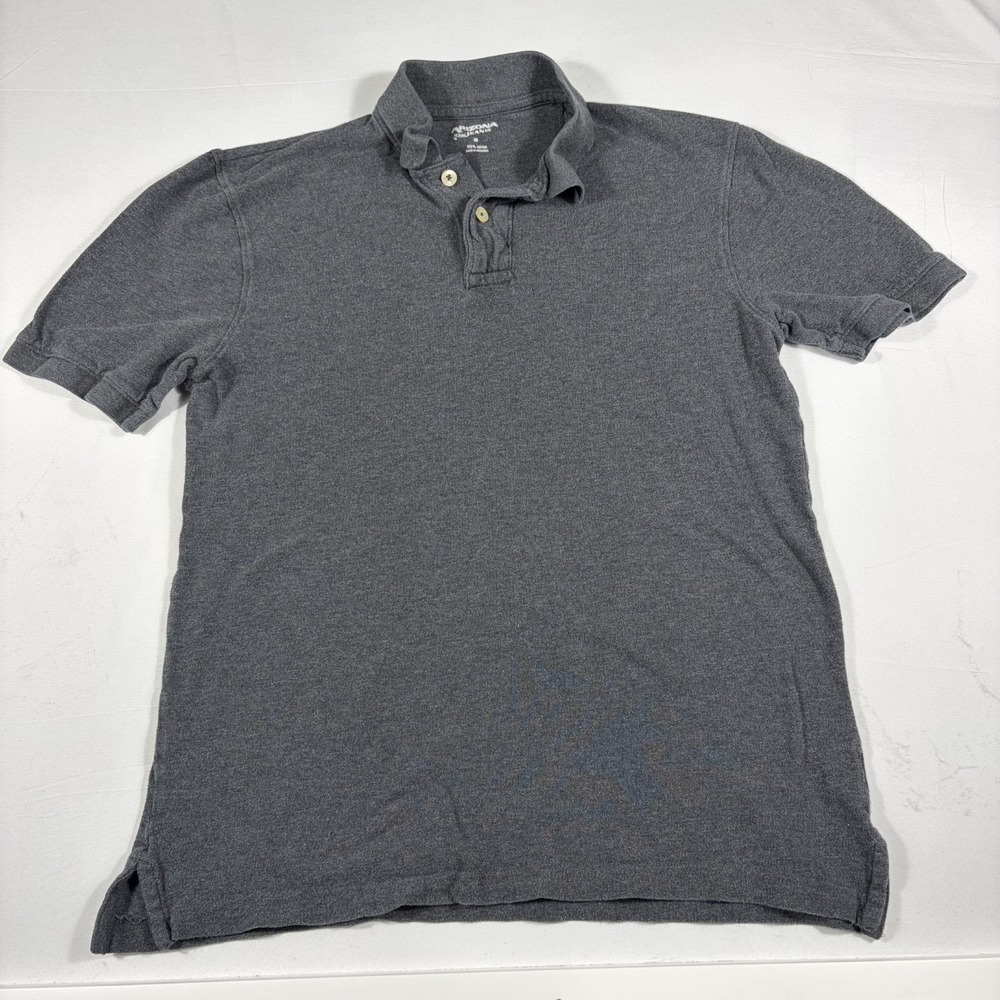 Arizona Jean Co. Polo Shirt Men's M Gray Heathered Short Sleeve Golf Performance